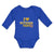 Long Sleeve Bodysuit Baby I Love Oktoberfest with Yellow Heart Cotton