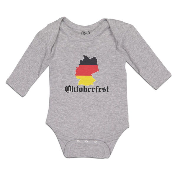 Long Sleeve Bodysuit Baby Oktoberfest An American Flag Usa Boy & Girl Clothes