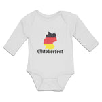 Long Sleeve Bodysuit Baby Oktoberfest An American Flag Usa Boy & Girl Clothes