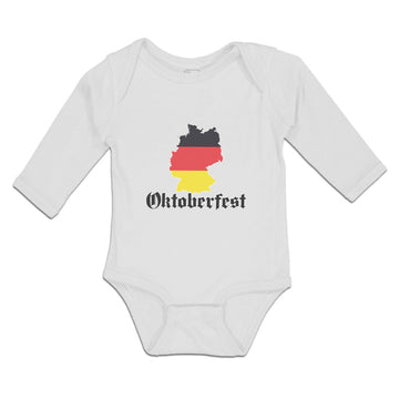 Long Sleeve Bodysuit Baby Oktoberfest An American Flag Usa Boy & Girl Clothes