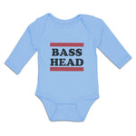 Long Sleeve Bodysuit Baby Bass Head Boy & Girl Clothes Cotton - Cute Rascals