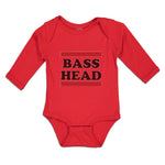 Long Sleeve Bodysuit Baby Bass Head Boy & Girl Clothes Cotton - Cute Rascals