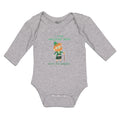 Long Sleeve Bodysuit Baby Love Watching Irish My Daddy Mand Hat Stick Cotton