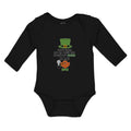 Long Sleeve Bodysuit Baby Don'T Wake Me Fightin' Irish Game Hat Bow Cotton