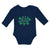 Long Sleeve Bodysuit Baby My First St.Patrick's Day with Irish Shamrock Leaves