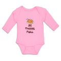 Long Sleeve Bodysuit Baby Be Thankfull with Chicken Roast Boy & Girl Clothes