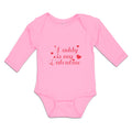 Long Sleeve Bodysuit Baby Daddy Is My Valentine with Hearts Boy & Girl Clothes