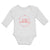Long Sleeve Bodysuit Baby Daddy's Valentine with Wreath Hearts Design Cotton - Cute Rascals