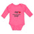 Long Sleeve Bodysuit Baby My 1St Valentine's Day with Heart Symbol Cotton