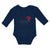 Long Sleeve Bodysuit Baby My 1St Valentine's Day with Heart Symbol Cotton