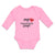 Long Sleeve Bodysuit Baby My 1St Valentine's Day with Heart Symbol Cotton