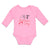Long Sleeve Bodysuit Baby My 1St Valentine's Day with Heart Symbol Cotton