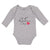 Long Sleeve Bodysuit Baby My 1St Valentine's Day with Heart Symbol Cotton