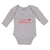 Long Sleeve Bodysuit Baby My First Valentine's with Heart Symbol Cotton