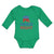 Long Sleeve Bodysuit Baby Raised Right with An American Republican Flag Cotton