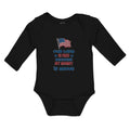 Long Sleeve Bodysuit Baby Our Free My Mommy Brave Country Flag Star Cotton