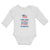 Long Sleeve Bodysuit Baby Our Free My Mommy Brave Country Flag Star Cotton