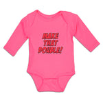 Long Sleeve Bodysuit Baby Make That Double! Boy & Girl Clothes Cotton