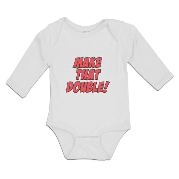 Long Sleeve Bodysuit Baby Make That Double! Boy & Girl Clothes Cotton