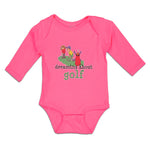 Long Sleeve Bodysuit Baby Dreaming Golf Friends Together Course Cotton - Cute Rascals