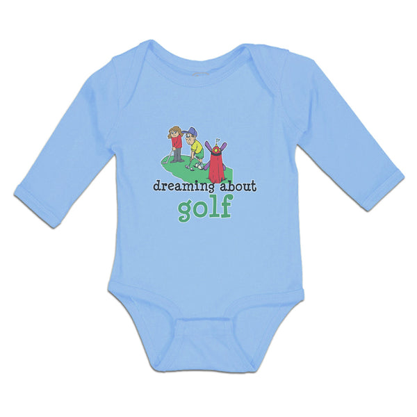Long Sleeve Bodysuit Baby Dreaming Golf Friends Together Course Cotton - Cute Rascals