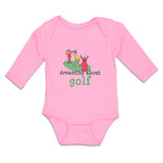 Long Sleeve Bodysuit Baby Dreaming Golf Friends Together Course Cotton - Cute Rascals