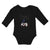 Long Sleeve Bodysuit Baby Sweets Dreams Toy Panda Sleeping with Hands up Cotton