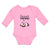 Long Sleeve Bodysuit Baby Sweets Dreams Toy Panda Sleeping with Hands up Cotton