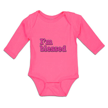 Long Sleeve Bodysuit Baby I'M Blessed Boy & Girl Clothes Cotton