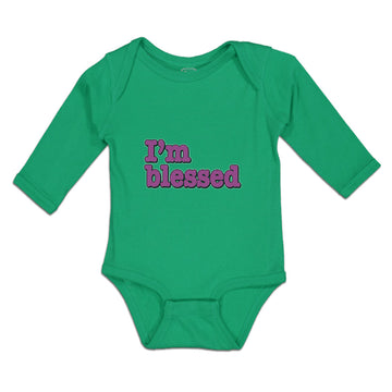 Long Sleeve Bodysuit Baby I'M Blessed Boy & Girl Clothes Cotton