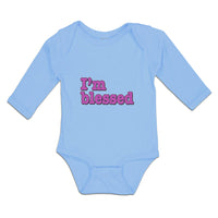 Long Sleeve Bodysuit Baby I'M Blessed Boy & Girl Clothes Cotton
