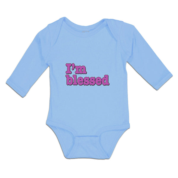 Long Sleeve Bodysuit Baby I'M Blessed Boy & Girl Clothes Cotton