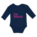 Long Sleeve Bodysuit Baby I'M Blessed Boy & Girl Clothes Cotton