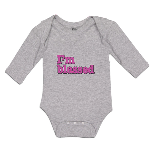 Long Sleeve Bodysuit Baby I'M Blessed Boy & Girl Clothes Cotton