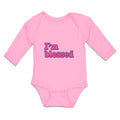 Long Sleeve Bodysuit Baby I'M Blessed Boy & Girl Clothes Cotton