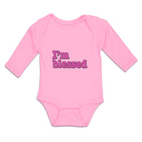 Long Sleeve Bodysuit Baby I'M Blessed Boy & Girl Clothes Cotton