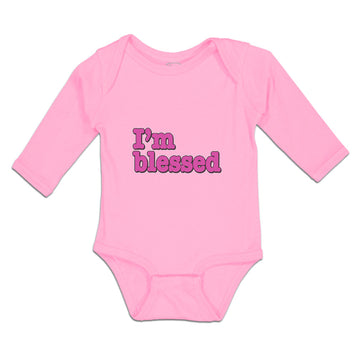 Long Sleeve Bodysuit Baby I'M Blessed Boy & Girl Clothes Cotton