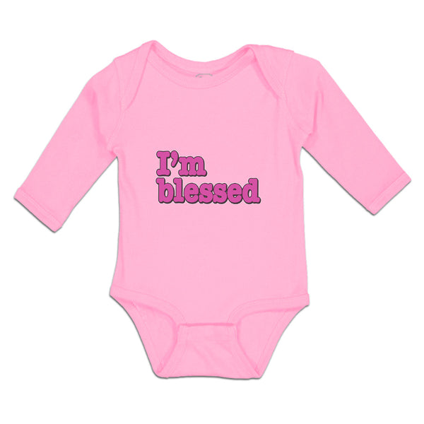Long Sleeve Bodysuit Baby I'M Blessed Boy & Girl Clothes Cotton