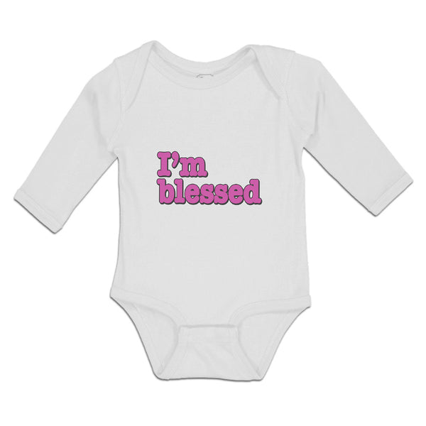 Long Sleeve Bodysuit Baby I'M Blessed Boy & Girl Clothes Cotton
