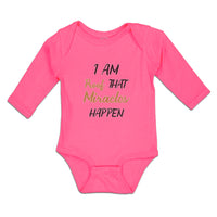 Long Sleeve Bodysuit Baby I Am Proof That Miracles Happen Boy & Girl Clothes - Cute Rascals