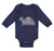 Long Sleeve Bodysuit Baby Pink and Grey Turtle Funny Boy & Girl Clothes Cotton