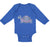 Long Sleeve Bodysuit Baby Pink and Grey Turtle Funny Boy & Girl Clothes Cotton
