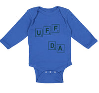 Long Sleeve Bodysuit Baby Scrabble Uff Da Funny Humor Boy & Girl Clothes Cotton