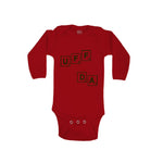 Long Sleeve Bodysuit Baby Scrabble Uff Da Funny Humor Boy & Girl Clothes Cotton