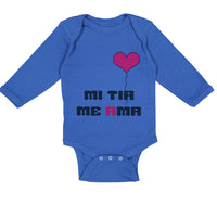 Long Sleeve Bodysuit Baby Spanish Mi Tia Me Ama Aunt Loves Me Boy & Girl Clothes