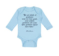 Long Sleeve Bodysuit Baby Quotation from Willy Shakes Funny Humor Cotton