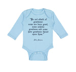 Long Sleeve Bodysuit Baby Quotation from Willy Shakes Funny Humor Cotton