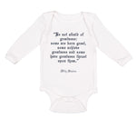 Long Sleeve Bodysuit Baby Quotation from Willy Shakes Funny Humor Cotton
