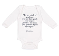 Long Sleeve Bodysuit Baby Quotation from Willy Shakes Funny Humor Cotton