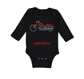 Long Sleeve Bodysuit Baby I'D Grandpa Biking Bike Grandfather Dad Cotton